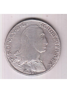 1798 Ferdinando III Regno di Sicilia 12 Tari 6° Tipo Argento